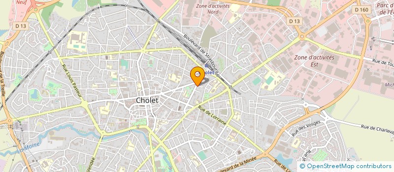 localisation de l'entreprise JLB FINANCE à CHOLET