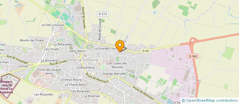 localisation de l'entreprise JLB FORMATIC à DOUE-EN-ANJOU
