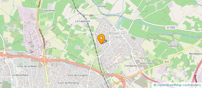 localisation de l'entreprise JLB LOCATION  BOUJAN-SUR-LIBRON