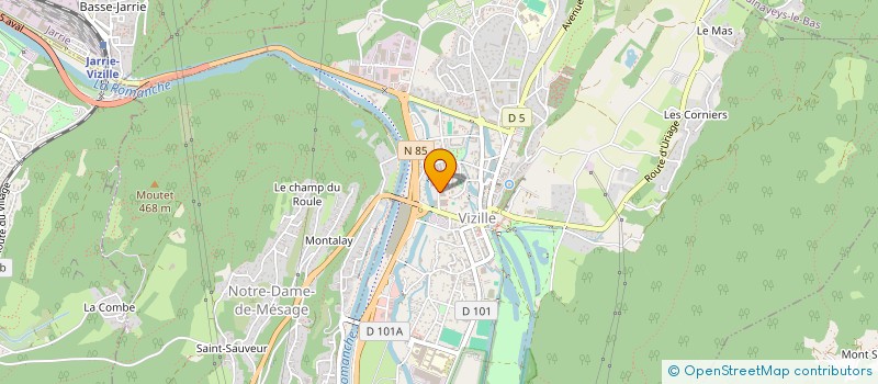 localisation de l'entreprise JLB MENAGER  VIZILLE