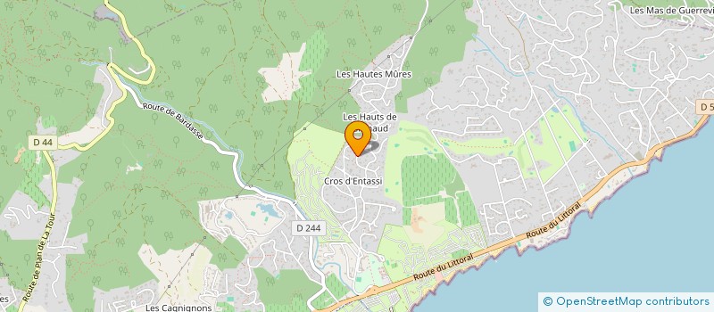 localisation de l'entreprise JLB SPORTS MANAGEMENT  GRIMAUD