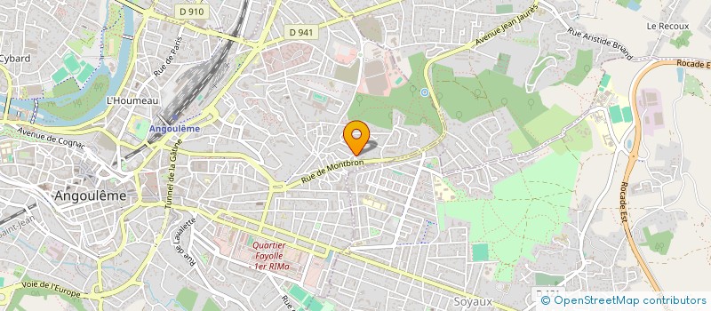 localisation de l'entreprise JLB THERMIE à ANGOULEME