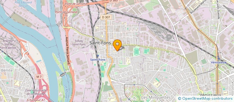 localisation de l'entreprise JLB TRANS à SAINT-FONS