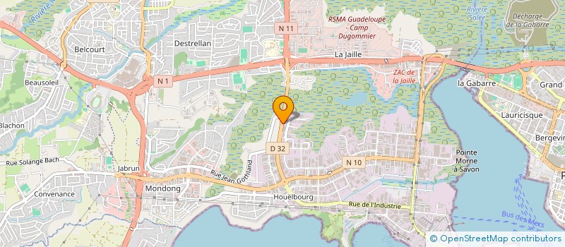 localisation de l'entreprise JLC  BAIE-MAHAULT