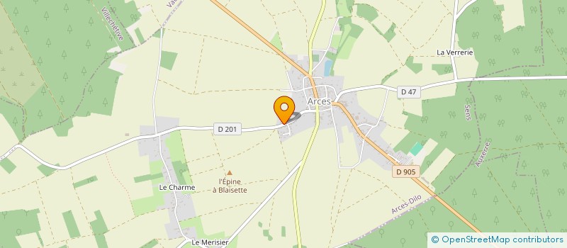 localisation de l'entreprise JLC BAT  ARCES-DILO