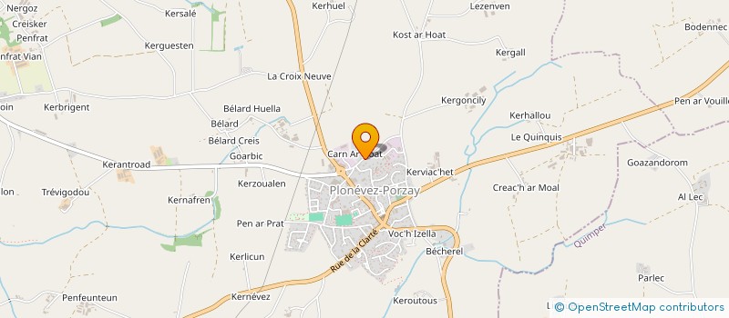 localisation de l'entreprise JLC BATIMENT  PLONEVEZ-PORZAY