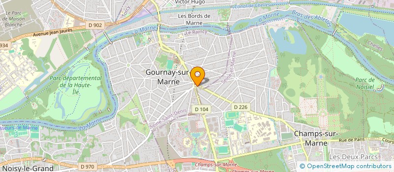 localisation de l'entreprise JLC CONSEIL à CHAMPS-SUR-MARNE