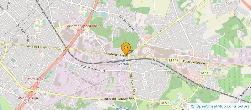 localisation de l'entreprise JLC CUISINE à SAINT-SEBASTIEN-SUR-LOIRE