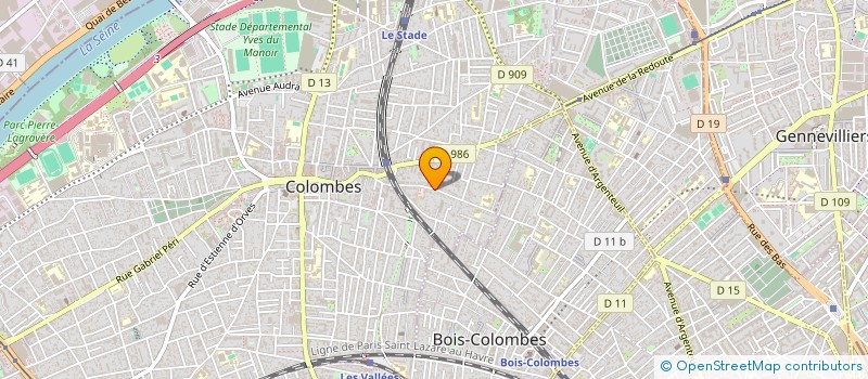 localisation de l'entreprise JLC DESIGN à COLOMBES