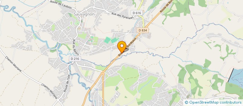 localisation de l'entreprise JLC GALABERT à SAUVAGNON