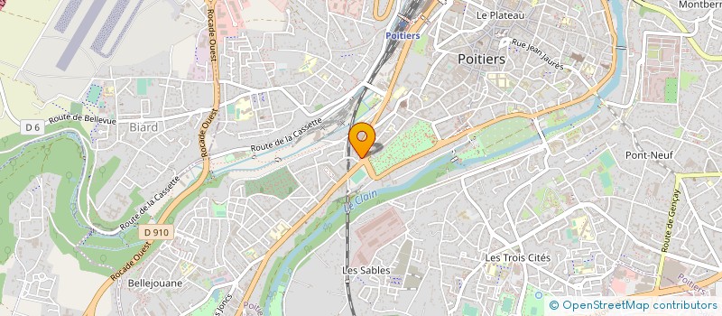 localisation de l'entreprise JLCO à POITIERS