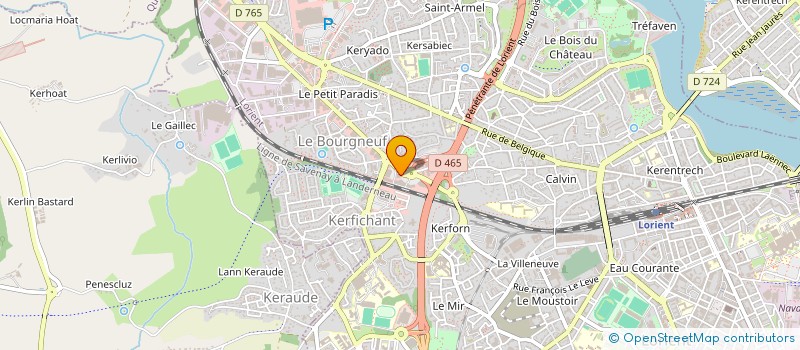 localisation de l'entreprise JLCOIFF à LORIENT