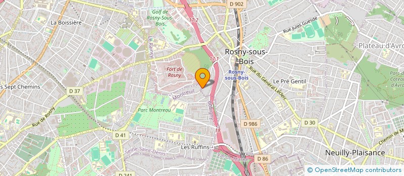 localisation de l'entreprise JLD 3000 à MONTREUIL