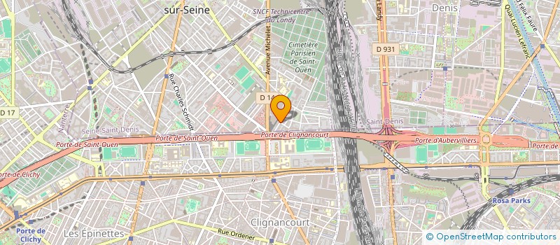 localisation de l'entreprise JLD à SAINT-OUEN-SUR-SEINE
