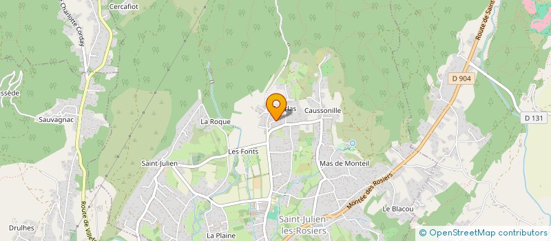 localisation de l'entreprise JLD  SAINT-JULIEN-LES-ROSIERS