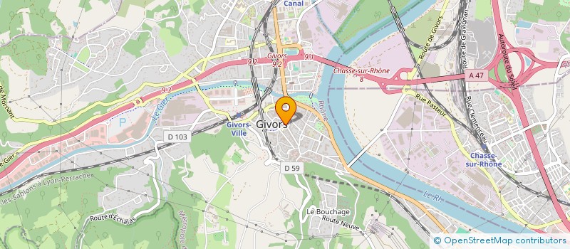 localisation de l'entreprise JLD EFR  GIVORS