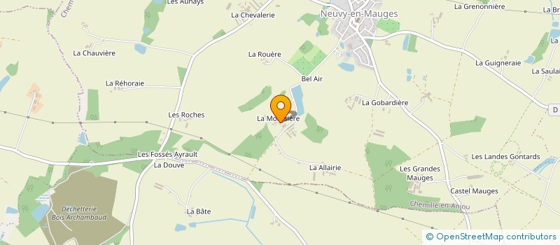 localisation de l'entreprise JLD GENETICS & SERVICES  CHEMILLE-EN-ANJOU