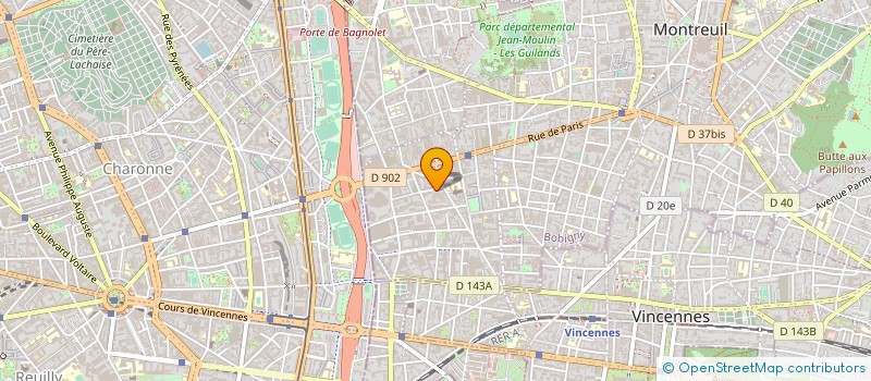 localisation de l'entreprise JLD IMMO à MONTREUIL