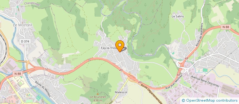 localisation de l'entreprise JLD RESTO GOLF  SAINT-GERMAIN-LAPRADE