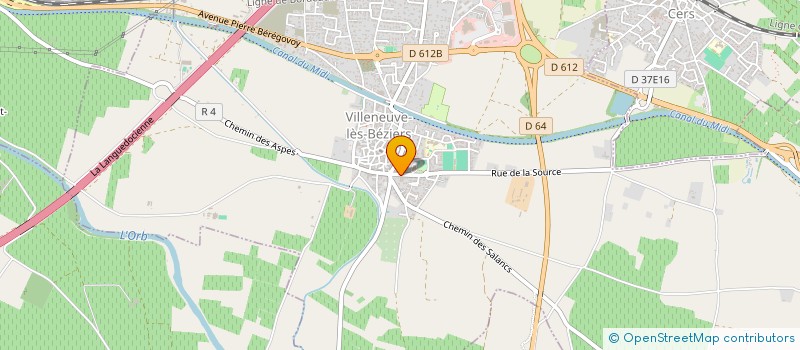 localisation de l'entreprise JLDC  VILLENEUVE-LES-BEZIERS