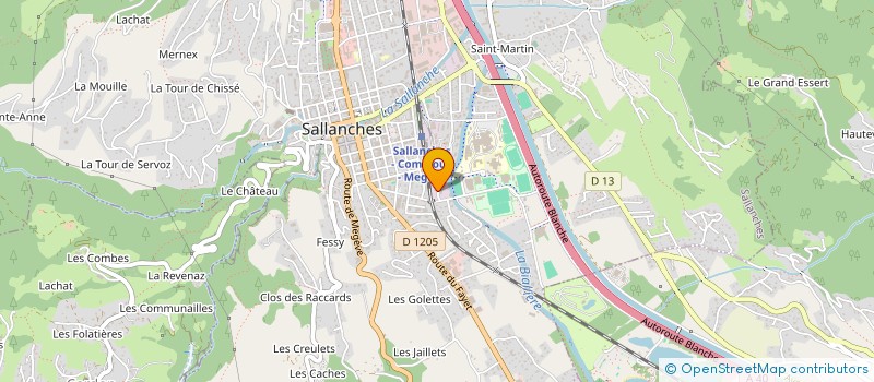 localisation de l'entreprise JLE à SALLANCHES