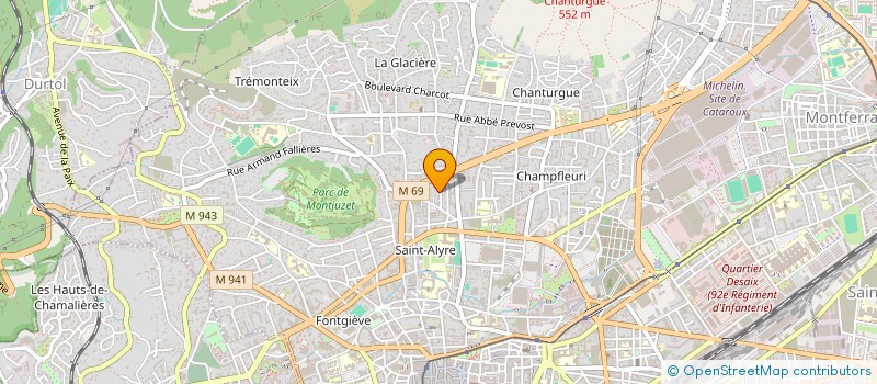 localisation de l'entreprise JLE 63  CLERMONT-FERRAND