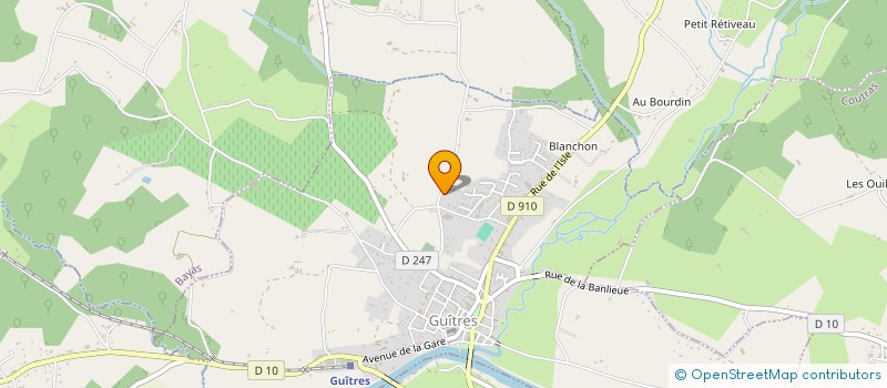 localisation de l'entreprise JLE FAMILLE  GUITRES