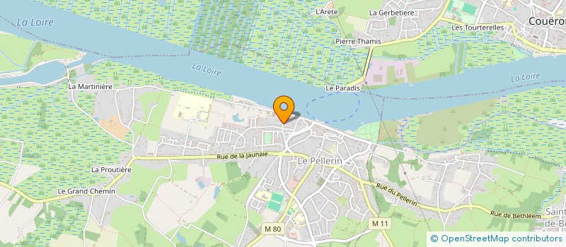 localisation de l'entreprise JLE IMMOBILIER 44  LE PELLERIN