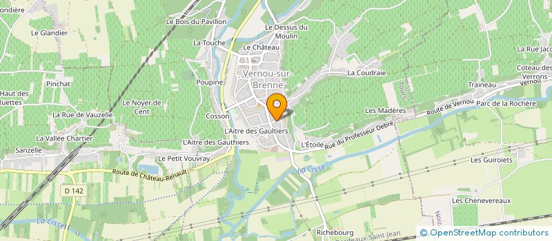 localisation de l'entreprise JLEAWR à VERNOU-SUR-BRENNE