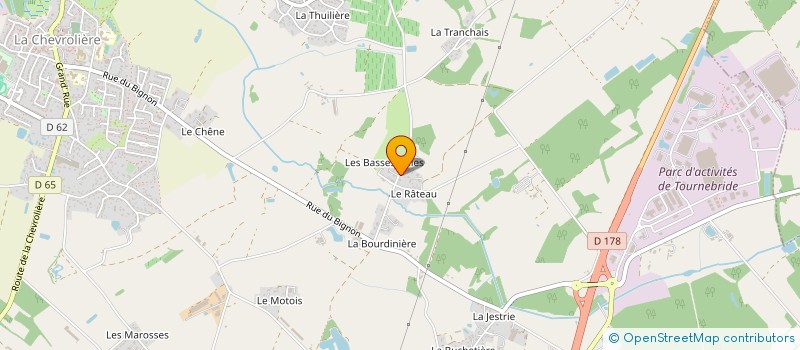 localisation de l'entreprise JLF  LA CHEVROLIERE