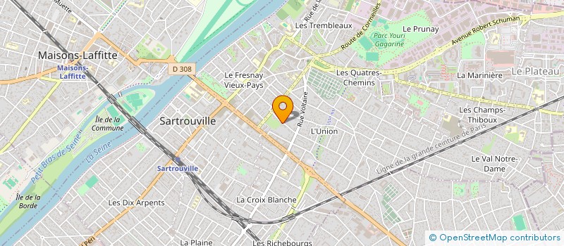 localisation de l'entreprise JLF  SARTROUVILLE