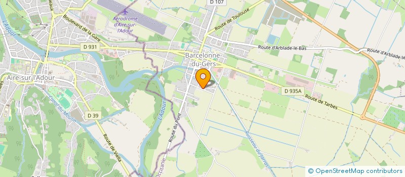 localisation de l'entreprise JLF  BARCELONNE-DU-GERS
