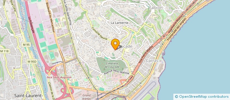 localisation de l'entreprise JLF AUTOMOBILES à NICE