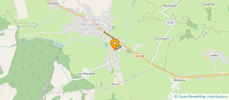 localisation de l'entreprise JLF ENERGIE à SAINT-PAUL-DES-LANDES