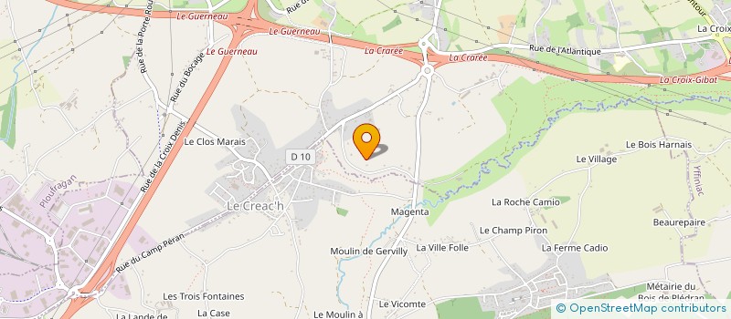 localisation de l'entreprise JLF METAL  TREGUEUX