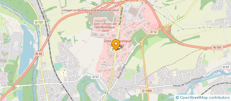 localisation de l'entreprise JLF S MOTO RACING à CHAMPNIERS