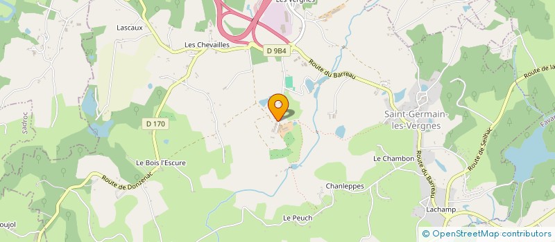 localisation de l'entreprise JLFN IMMOBILIER  SAINT-GERMAIN-LES-VERGNES