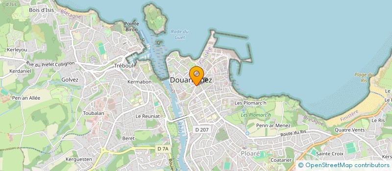 localisation de l'entreprise JLFOXI  DOUARNENEZ