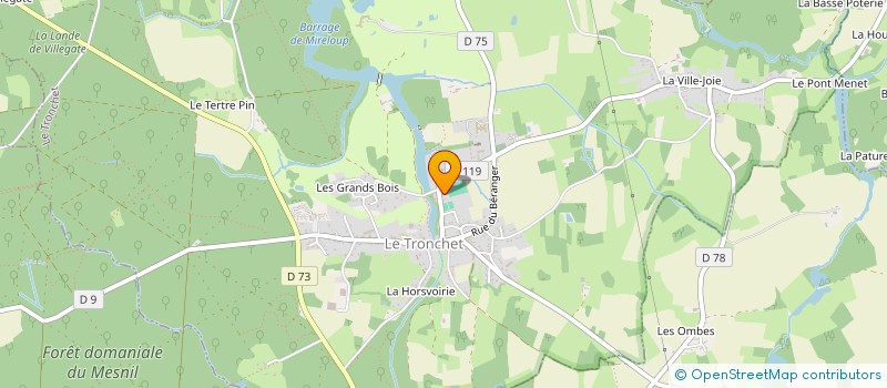 localisation de l'entreprise JLG  LE TRONCHET