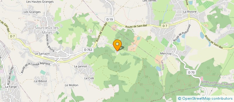 localisation de l'entreprise JLG  SOURCIEUX-LES-MINES