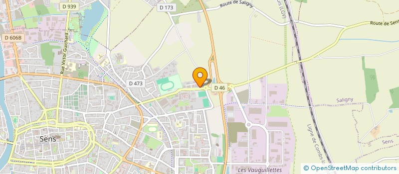 localisation de l'entreprise JLG à SENS