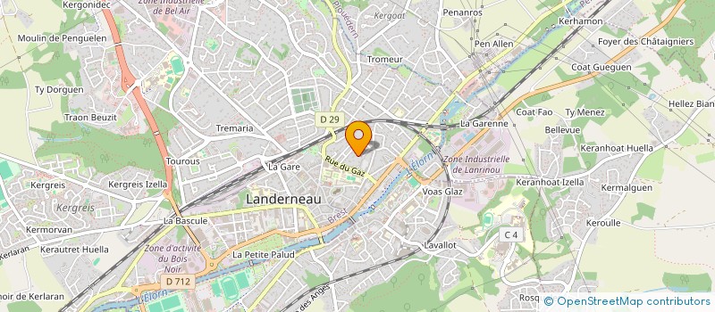 localisation de l'entreprise JLG à BREST