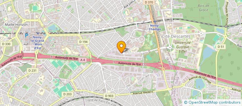 localisation de l'entreprise JLG INVEST  NOISY-LE-GRAND