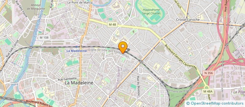 localisation de l'entreprise JLG INVEST à MARCQ-EN-BARŒUL