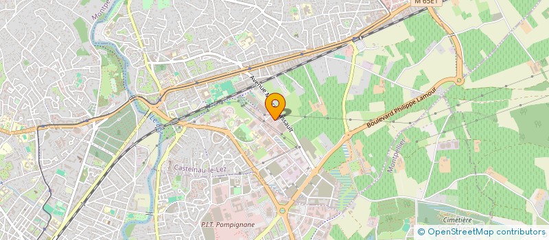localisation de l'entreprise JLG LES MATRUS à CASTELNAU-LE-LEZ