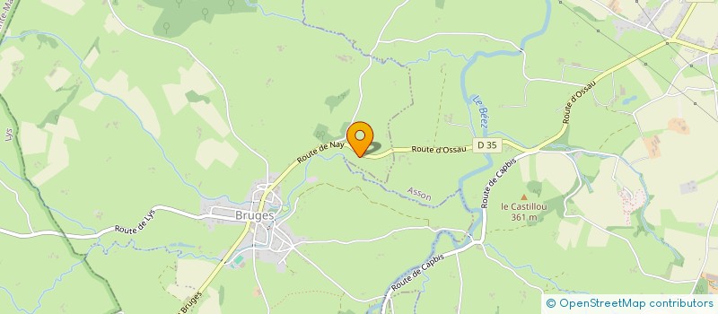 localisation de l'entreprise JLH  BRUGES-CAPBIS-MIFAGET