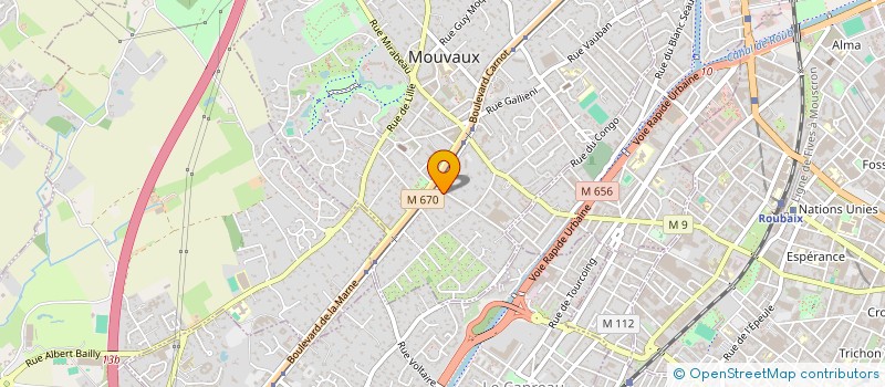 localisation de l'entreprise JLH  MOUVAUX