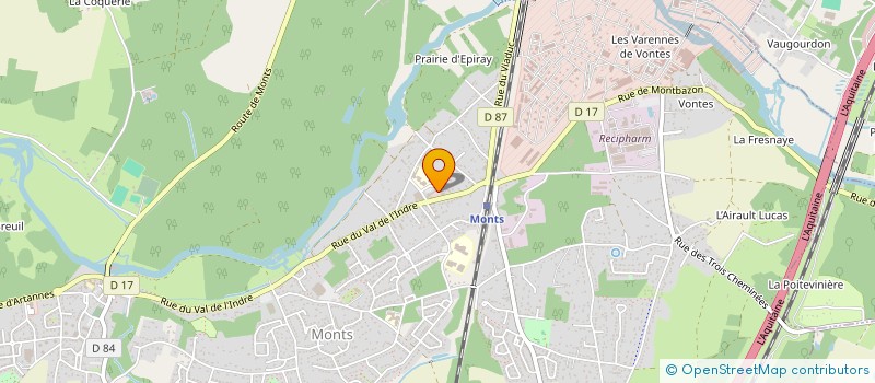 localisation de l'entreprise JLH  MONTS