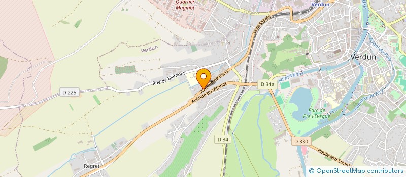 localisation de l'entreprise JLH FERMETURES à VERDUN