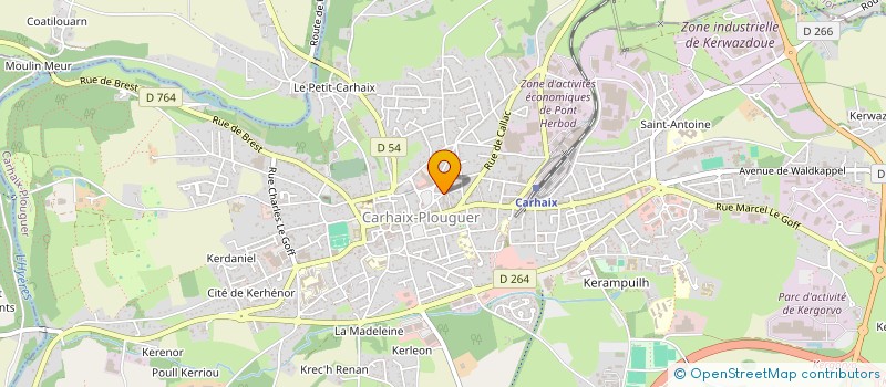 localisation de l'entreprise JLHMARTIN à CARHAIX-PLOUGUER